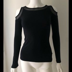 Bailey 44 Womens Top Shirt Blouse Cold-Shoulder XS